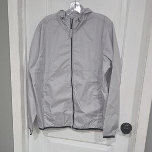 Old Navy Men's Light Gray Windbreaker